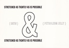 Lawrence Weiner. STRETCHED AS TIGHTLY AS IS POSSIBLE. (SATIN) & ( PETROLEUM JELLY). [exhibition postcard]