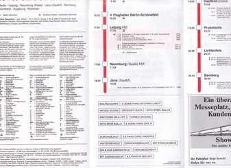 Lawrence Weiner. Fahrplan [3 Stück/ 3 pieces]