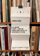 LAWRENCE WEINER. (     )  +  (   ). NYE ARBEJDER [invitation card/ Einladungskarte]